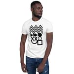 Abstract shapes t shirt high quality
