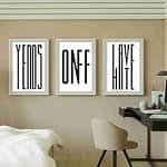 Posters set of 3 - High quality - typography