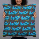 Couch Pillow "Hello" high quality