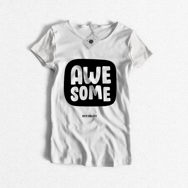 High Quality 3D effect T-Shirt design "awesome"