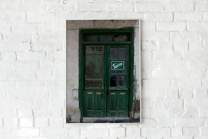 Green door photo high quality
