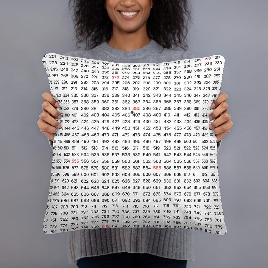 Couch pillow "numbers" high quality