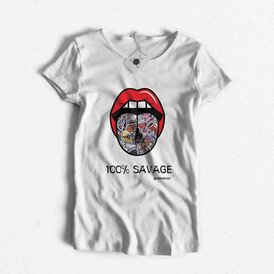 Women's t-shirt "savage" high quality