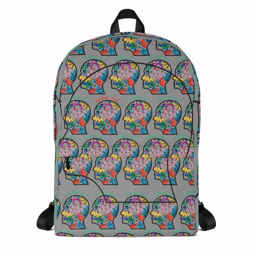 Backpack "colorful head" high quality