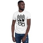 Abstract shapes t shirt high quality