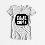 High Quality 3D effect T-Shirt design "awesome"